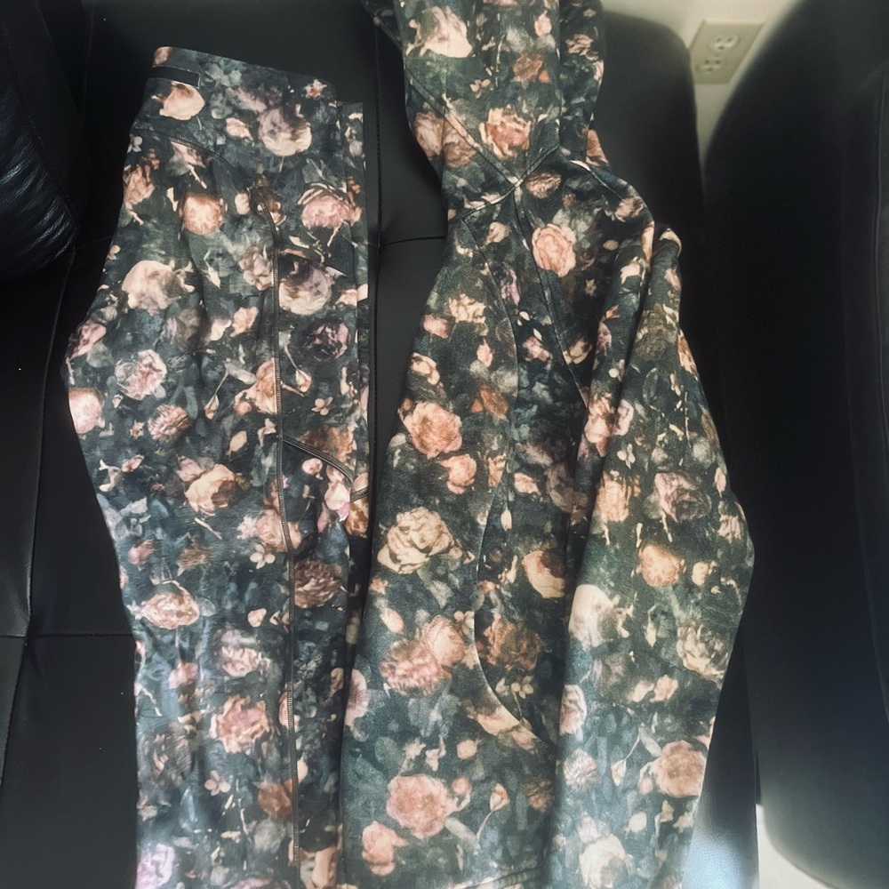 Floral Hoodie and Pants Set